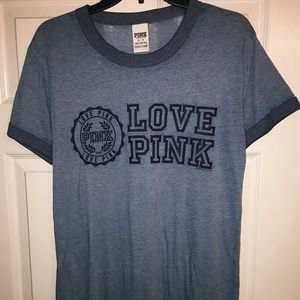 Blue Soft Tee From The Brand Pink
